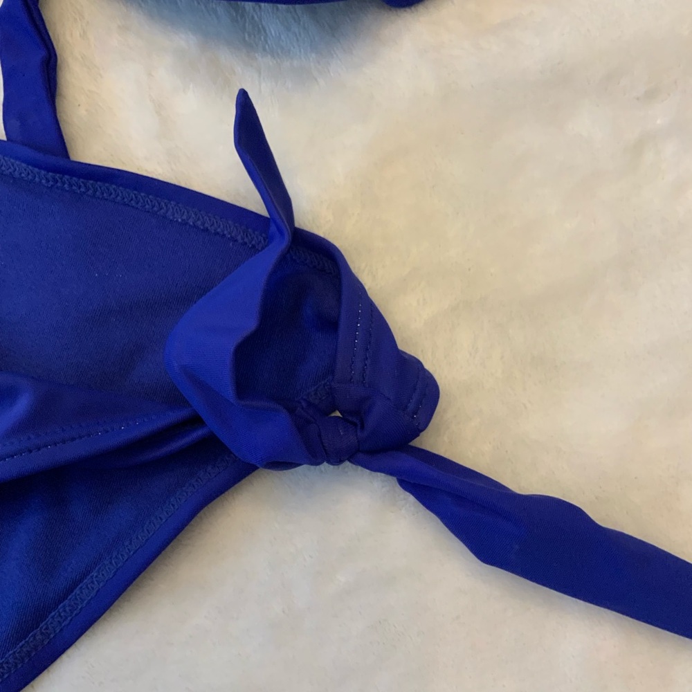 Gap Body Swimsuit 2 Piece Blue Padded Top - Picture 4 of 7